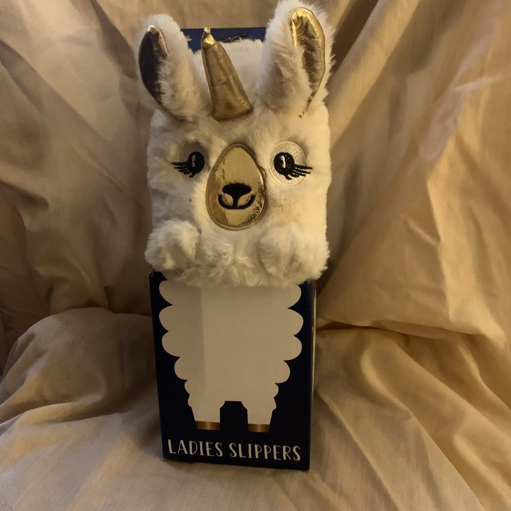 No Probllama Unicorn Llama  Ladies Slippers